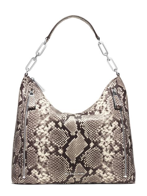 michael kors bags snakeskin|Michael Kors snakeskin shoulder bag.